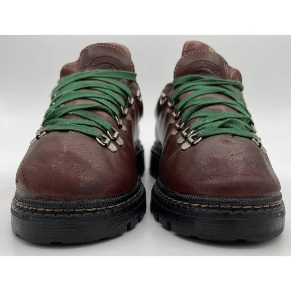 ROOTS TUFF Canada Brown Leather Low Cut Mountain Hiking Boots Men's US 8 D